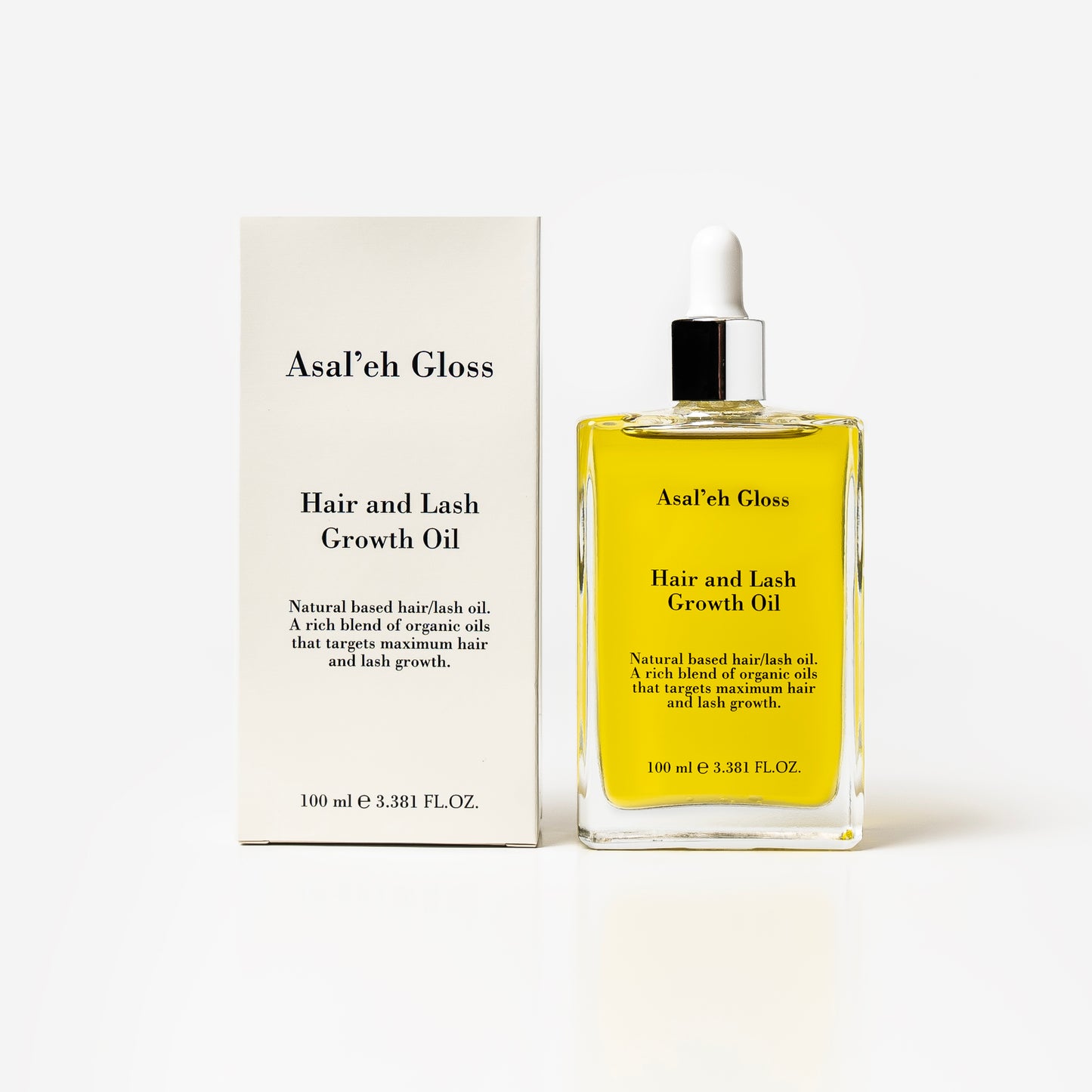 Asal’eh Gloss 100ml glass bottle