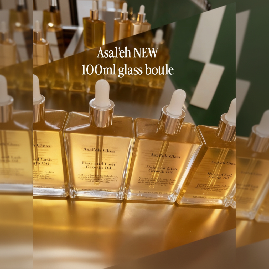Asal’eh Gloss 100ml glass bottle