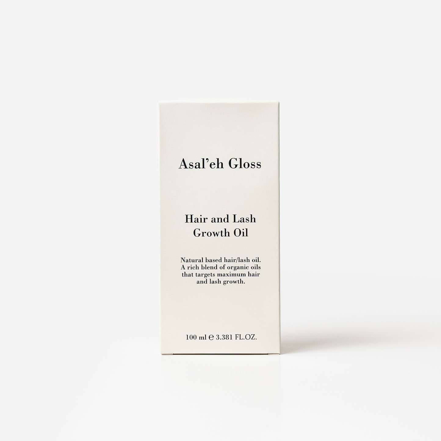 Asal’eh Gloss 100ml glass bottle